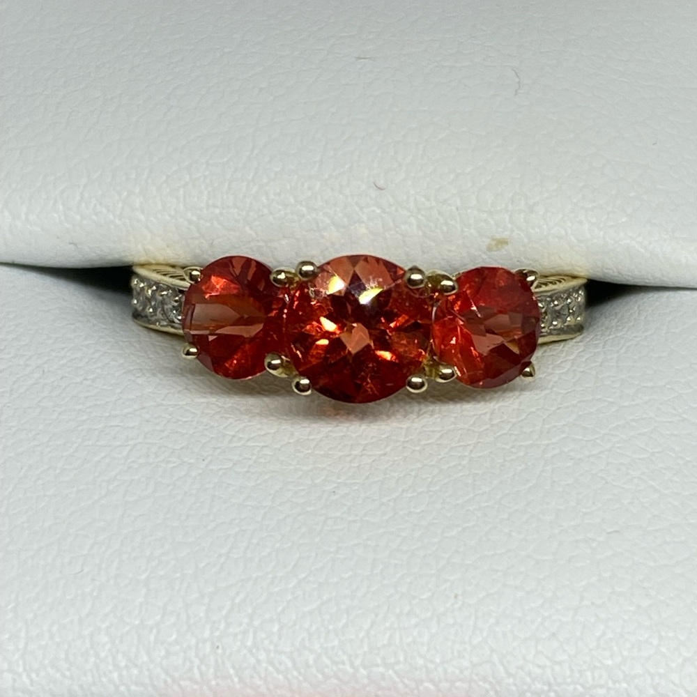 NWOT 1.75 ct Spessartite Garnet & Diamond Ring